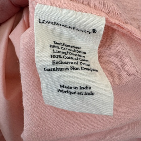 Love Shack Fancy Alwyn Eyelet Bubble Gum Pink Maxi Dress Embroidered Size 6 - Picture 9 of 15